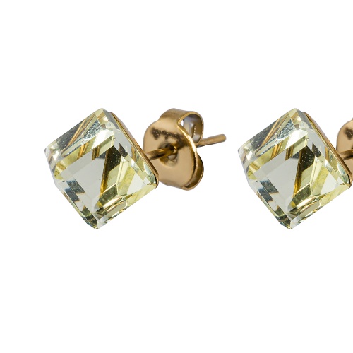 Пусеты Fiore Luna  Yellow, SWE2127/2 Y G фото 3